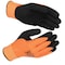 Kinco Double Coated Gloves, Polyester, Orange/Black, M 1 PR 1784P-M - alternate 1